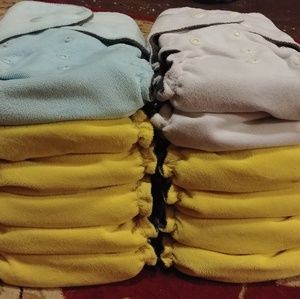 6 Organic Bamboo Soft Cloth Diapers